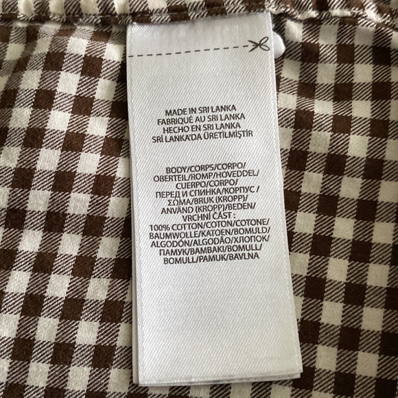 Ralph Lauren Classic Fit long sleeve button down shirt 100% cotton brown gingham - Picture 12 of 14